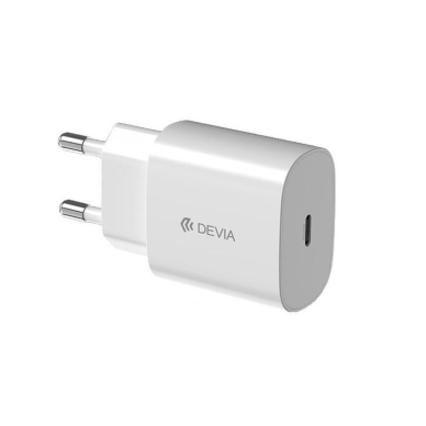 Įkroviklis buitinis su laidu Type-C to Type-C SMART PD QUICK 25W DEVIA