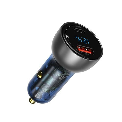 Įkroviklis auto 12-24V 65W USB + USB-C QC4.0 PD3.0 su įtampos indikacija CCKX-C0A
