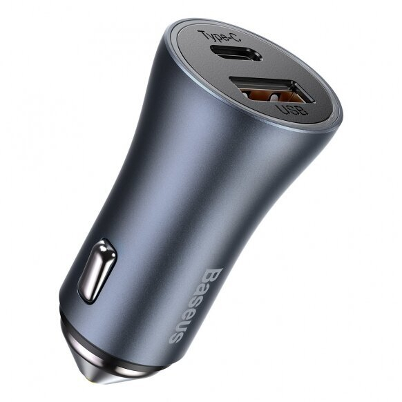 Įkroviklis auto USB+TYPE-C PD 40W BASEUS CCJD-0G grey 3