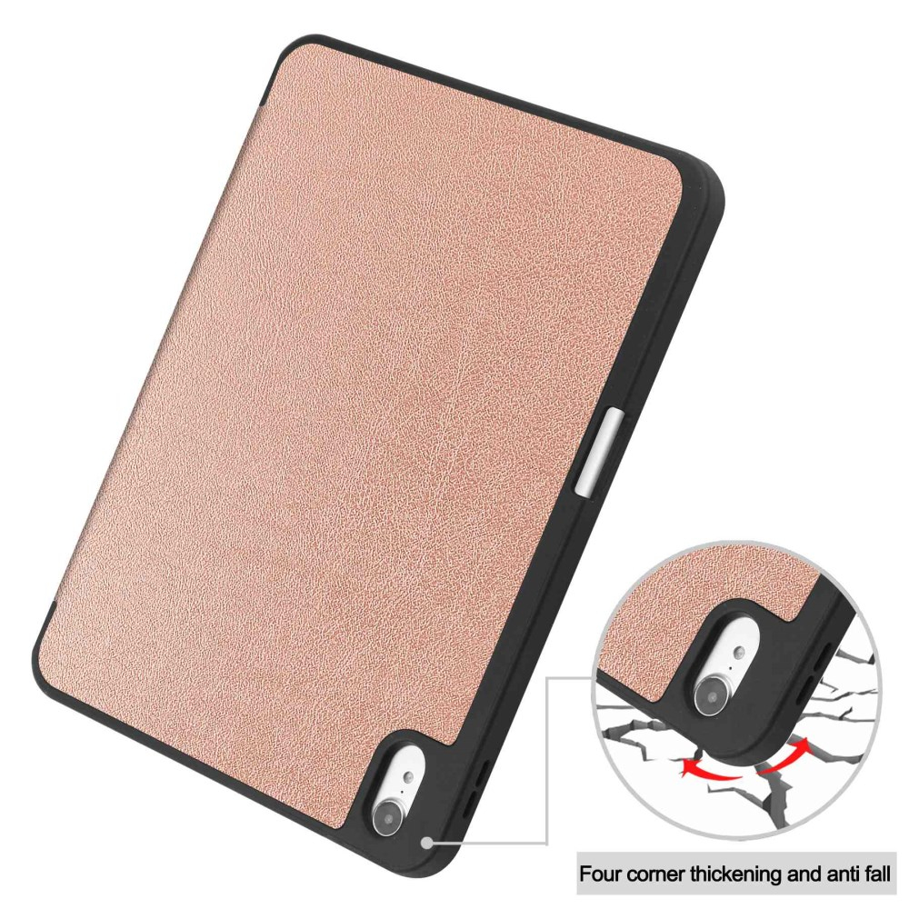 iPad 2025 (11th Gen) / iPad 10.9 2022 (10th Gen) gold silikoninis S PEN TRIFOLD dėklas 10