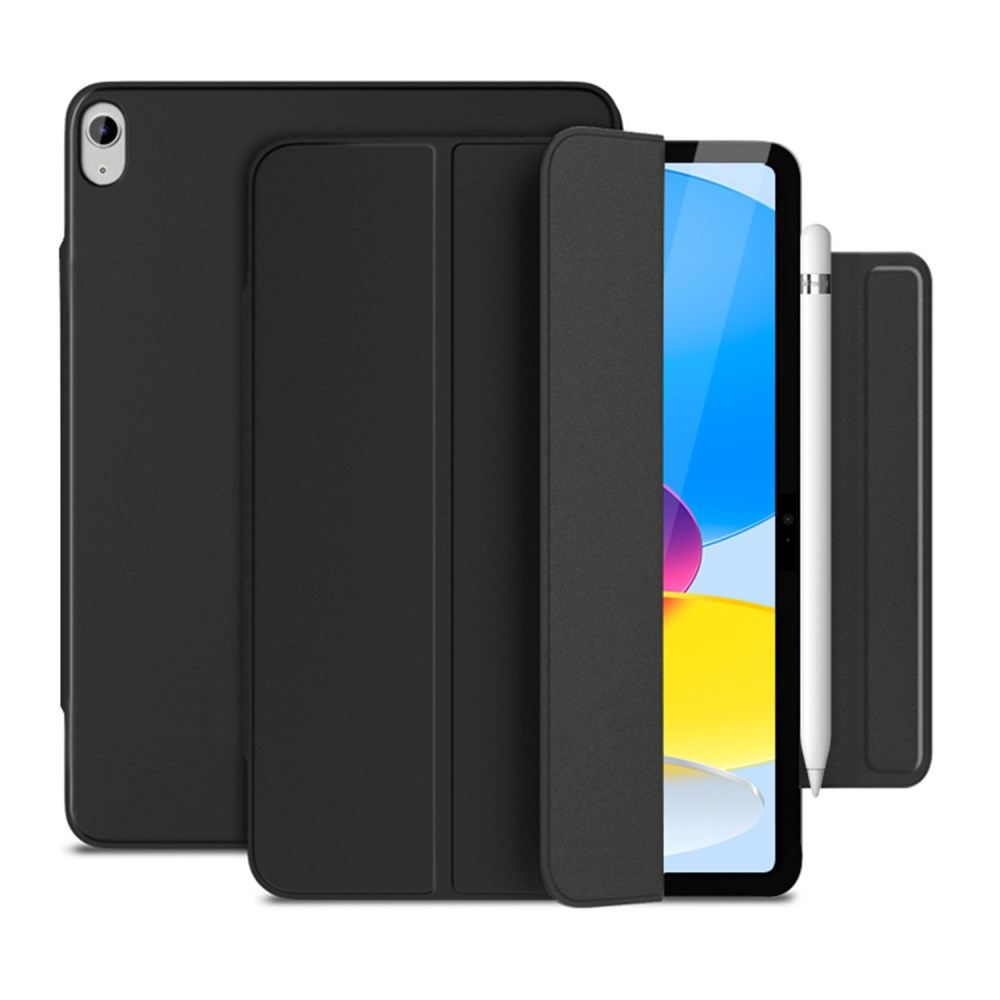 iPad 2025 (11th gen) / iPad 10.9 2022 (10th gen) black TRIFOLD MAGNETIC dėklas