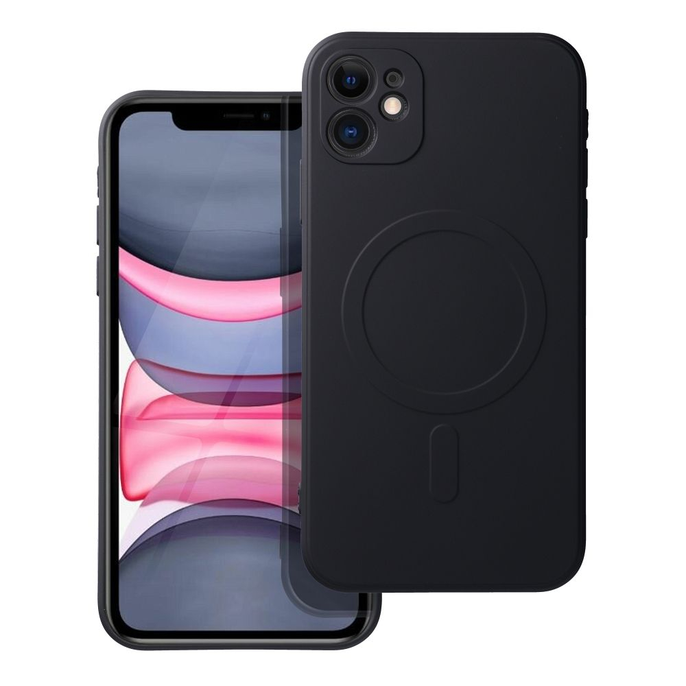 iPhone 11 black MagSilicone nugarėlė