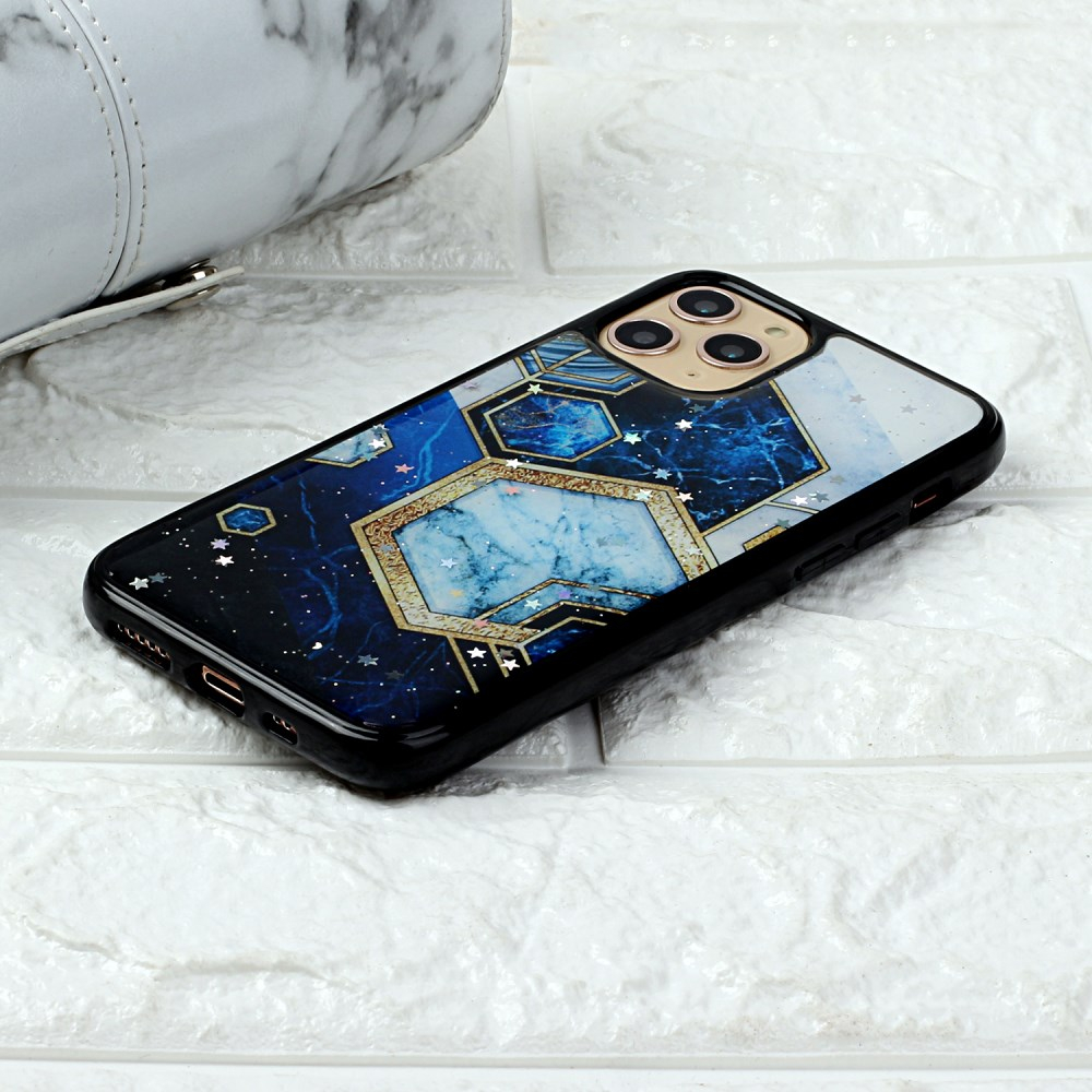 iPhone 11 mėlyna EPOXY MARBLE nugarėlė 4