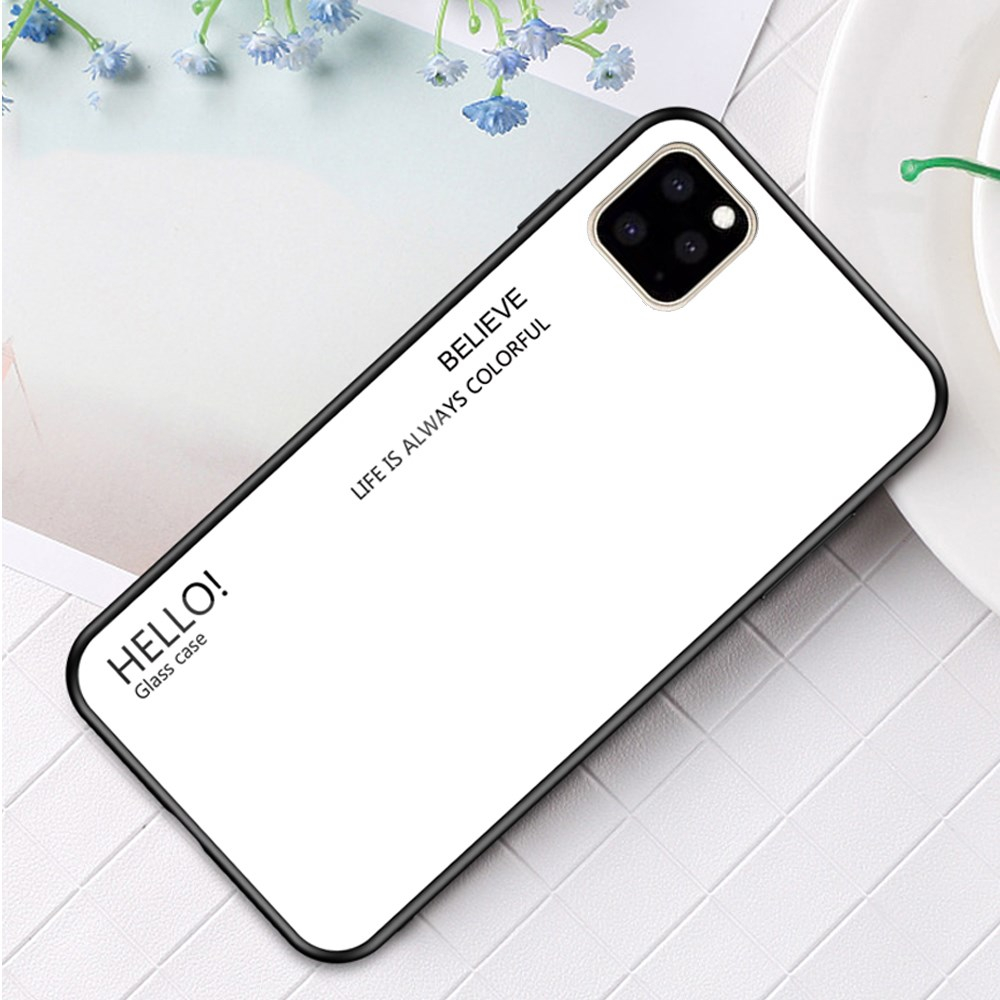 iPhone 11 Pro Max balta tracy GLASS nugarėlė