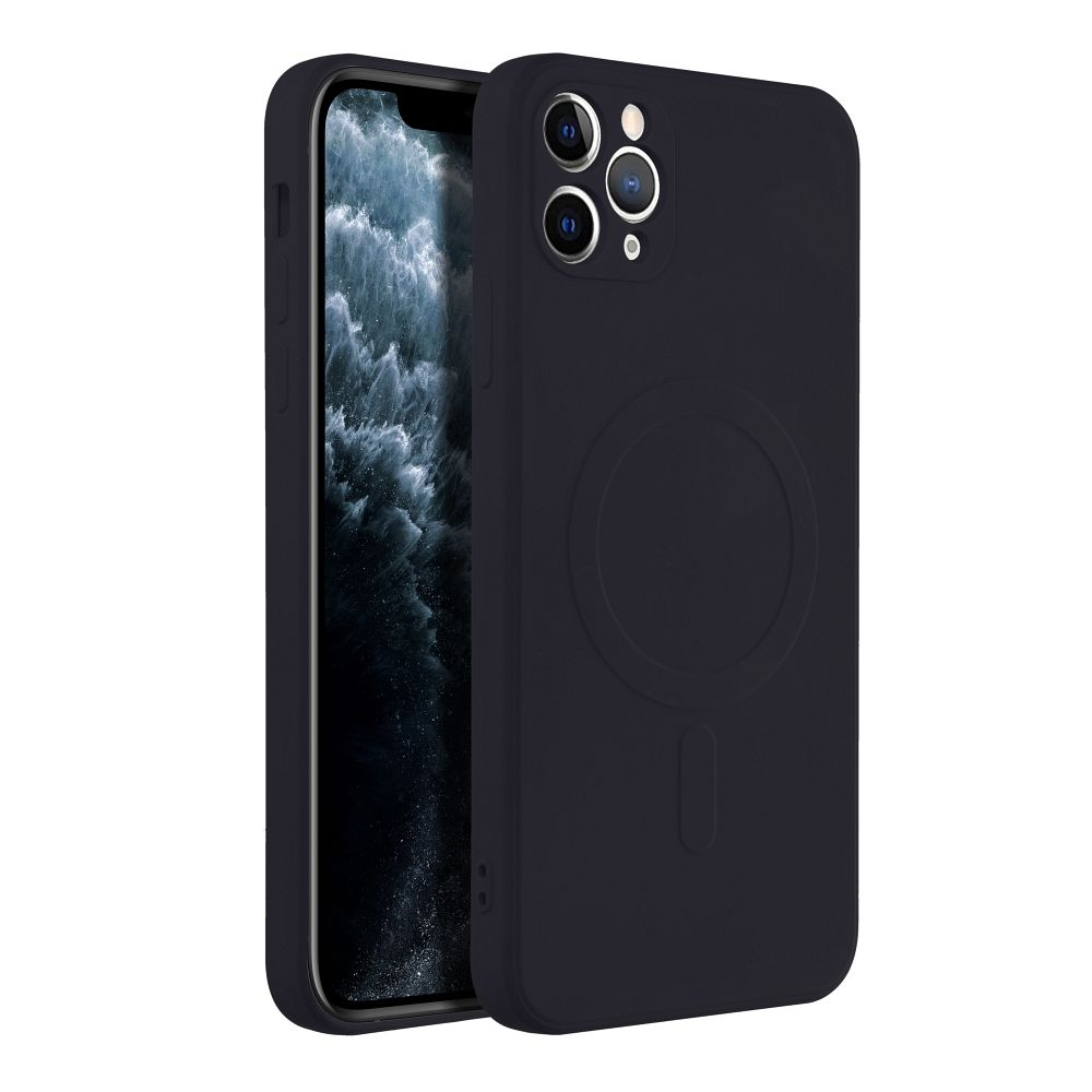 iPhone 11 PRO MAX juoda MagSilicone nugarėlė 4