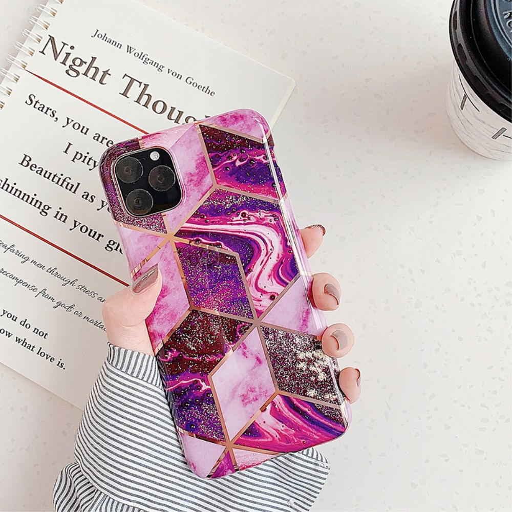 iPhone 11 Pro Max Tracy nugarėlė Geometric marble purple