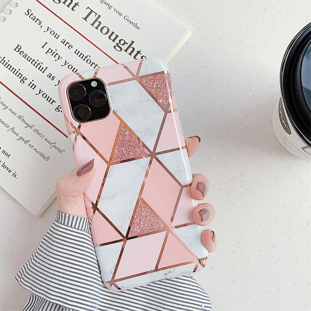 iPhone 11 Pro Max Tracy nugarėlė Geometric marble rose