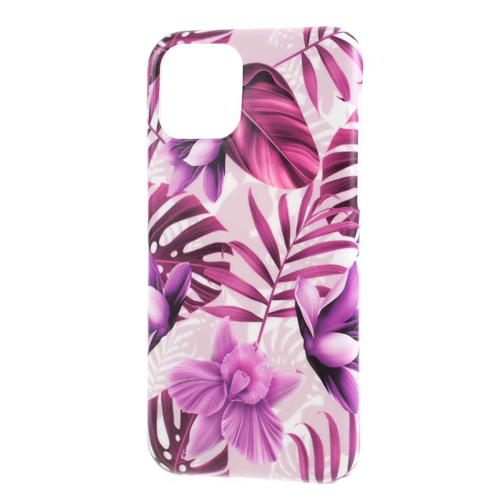 iPhone 11 Pro Max violetinė Tracy nugarėlė Flower&Leaves 1