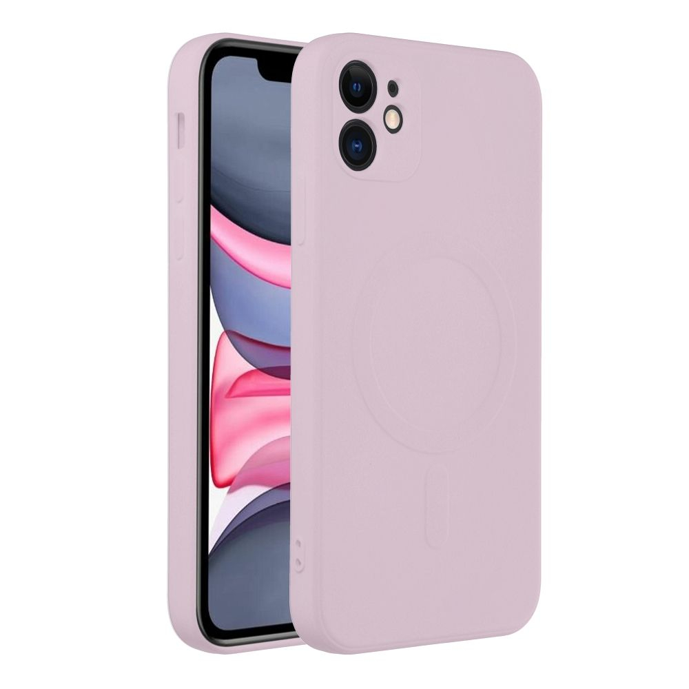 iPhone 11 šviesiai rožinė MagSilicone nugarėlė 5