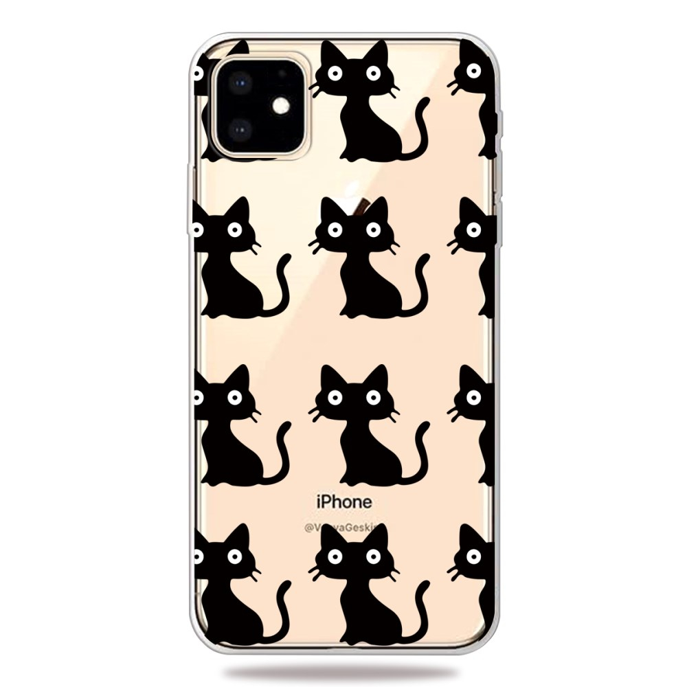 iPhone 11 Tracy clear nugarėlė Black Cats 3
