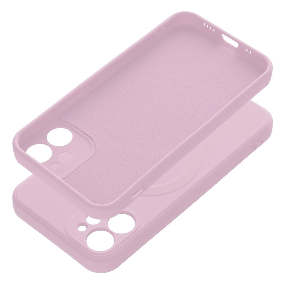 iPhone 12 MINI pink MagSilicone nugarėlė 5