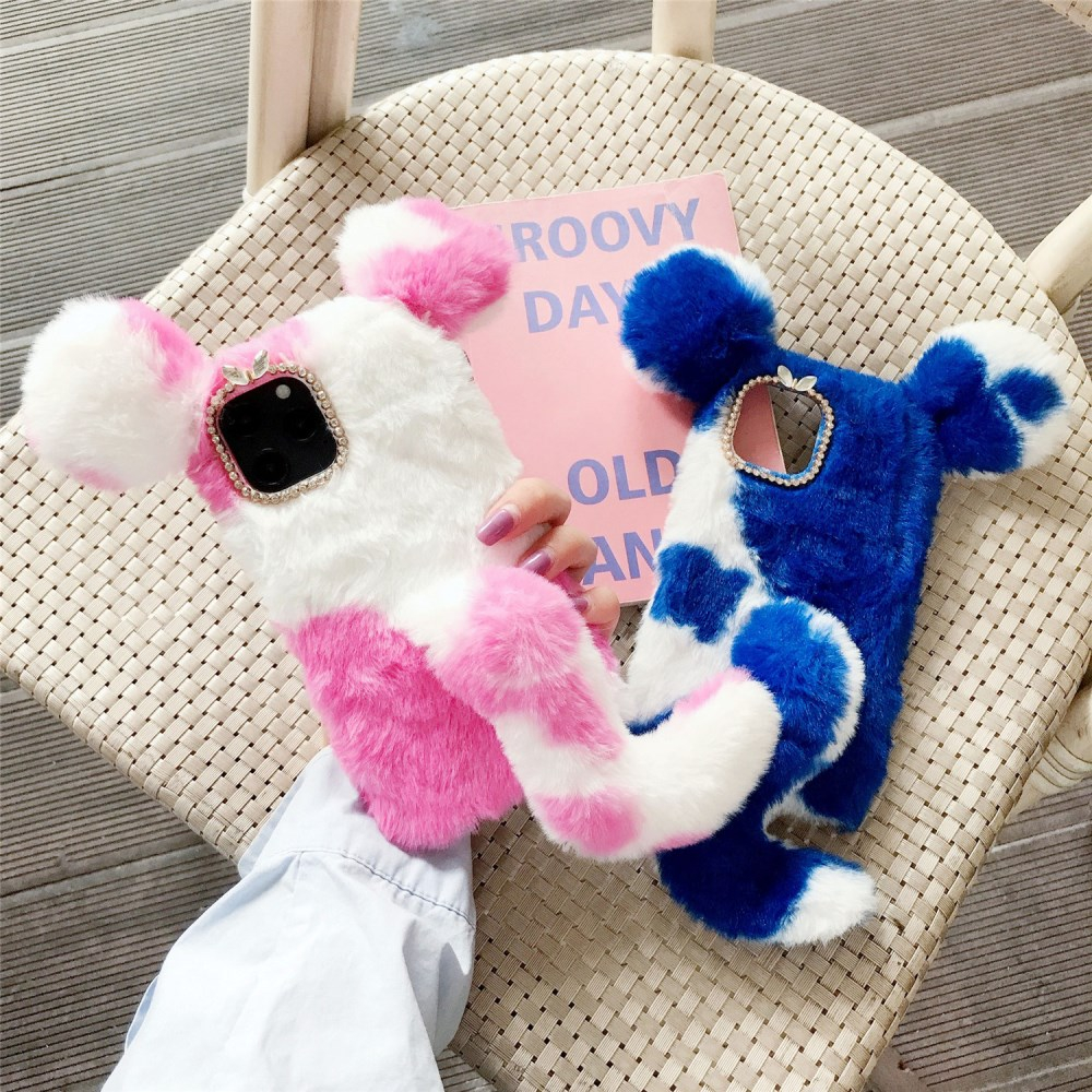 iPhone 12 MINI rožinė nugarėlė Fluffy Mouse 1