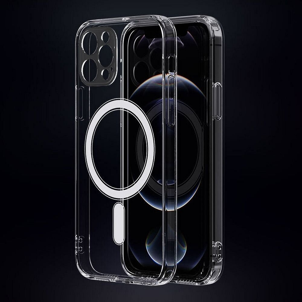 iPhone 12 PRO MAX clear MagSilicone nugarėlė 9