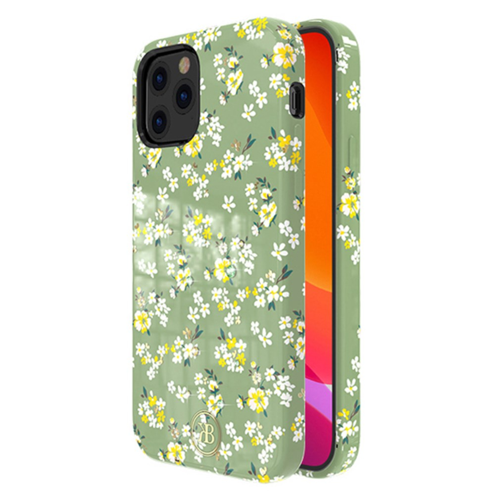 iPhone 12 PRO MAX KINGXBAR flower nugarėlė Green/Yellow Flowers 1