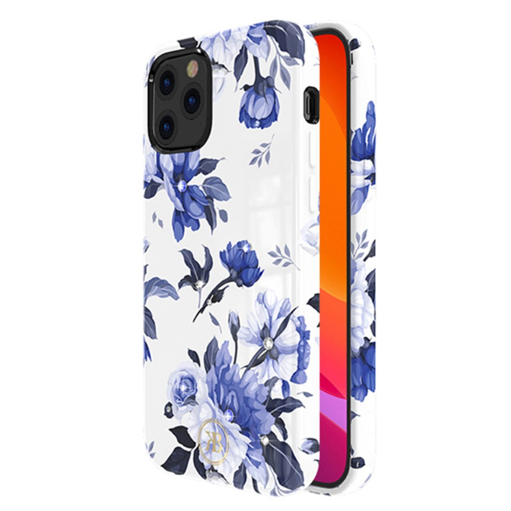 iPhone 12 PRO MAX KINGXBAR flower nugarėlė White/Blue Flowers 1