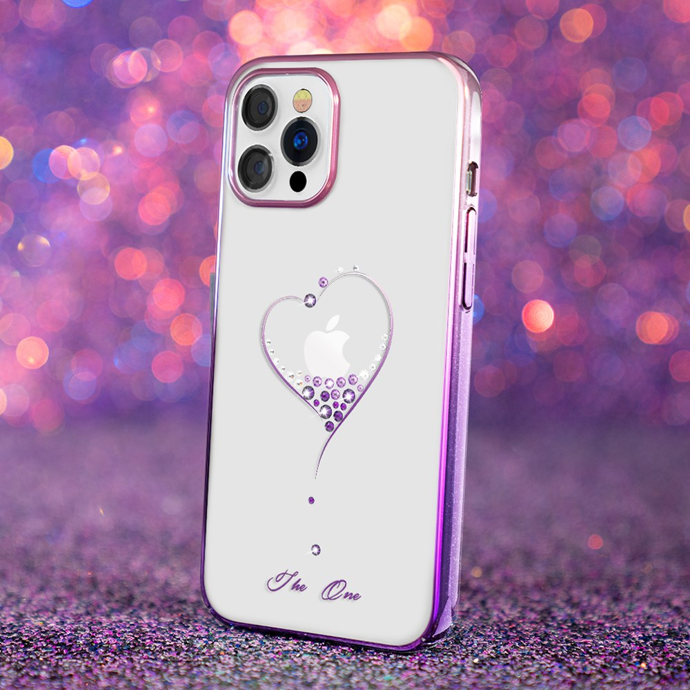 iPhone 12/12 PRO KINGXBAR Crystal violetinė nugarėlė WISH 6