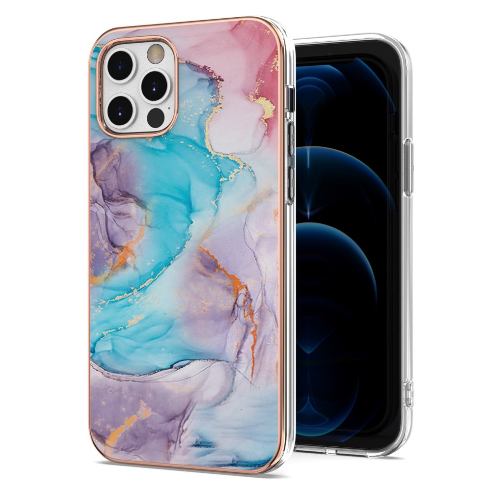 iPhone 12/12 PRO Tracy nugarėlė MILKY WAY MARBLE Blue