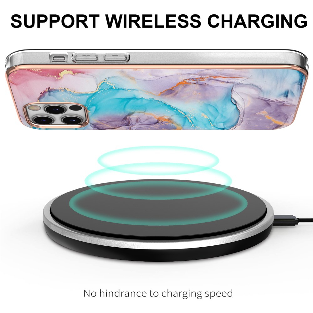 iPhone 12/12 PRO Tracy nugarėlė MILKY WAY MARBLE Blue 3