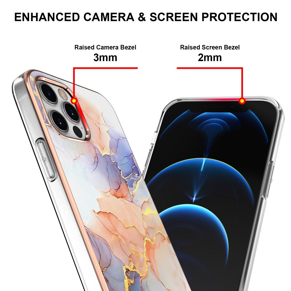 iPhone 12/12 PRO Tracy nugarėlė MILKY WAY MARBLE White 4