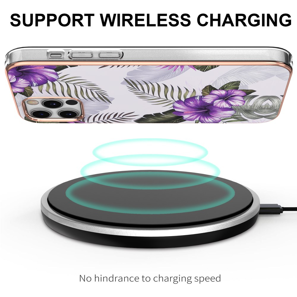 iPhone 12/12 PRO Tracy nugarėlė PURPLE FLOWER 3