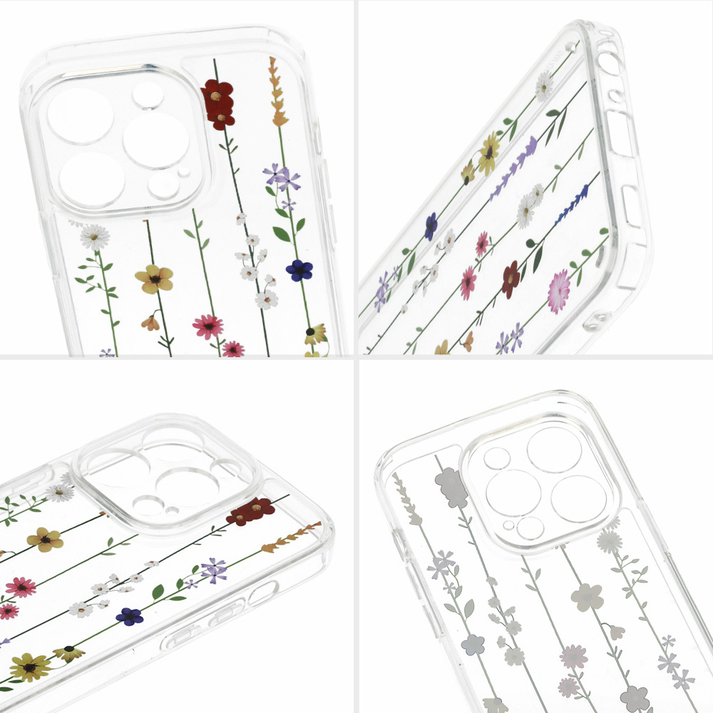 iPhone 12/12PRO clear Flower nugarėlė Design4 4