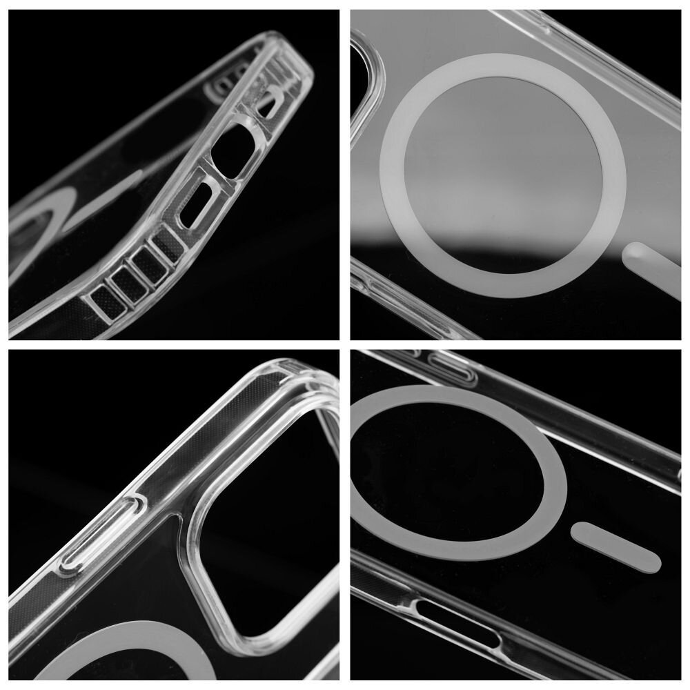 iPhone 13 PRO clear MagSilicone Grey Circle nugarėlė 1