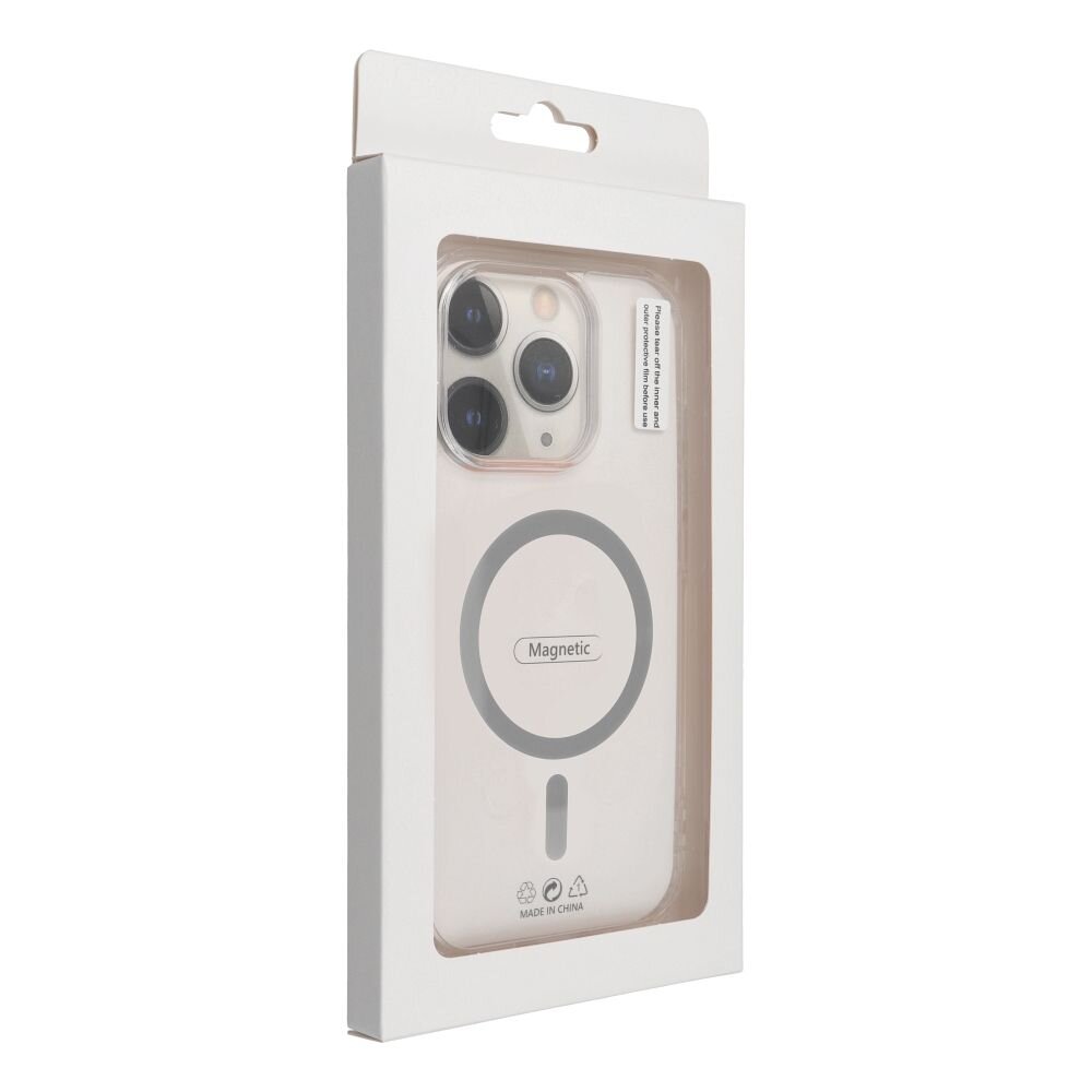 iPhone 13 PRO clear MagSilicone Grey Circle nugarėlė 3