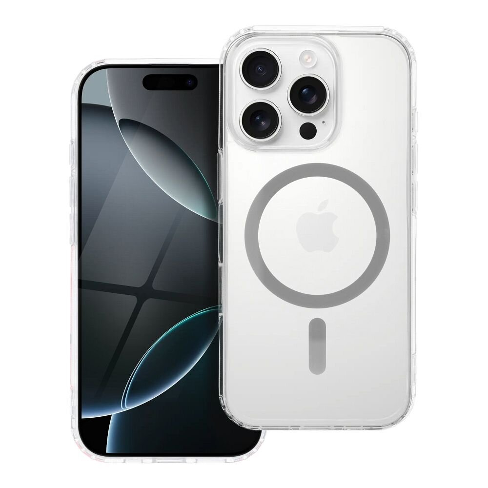 iPhone 13 PRO clear MagSilicone Grey Circle nugarėlė