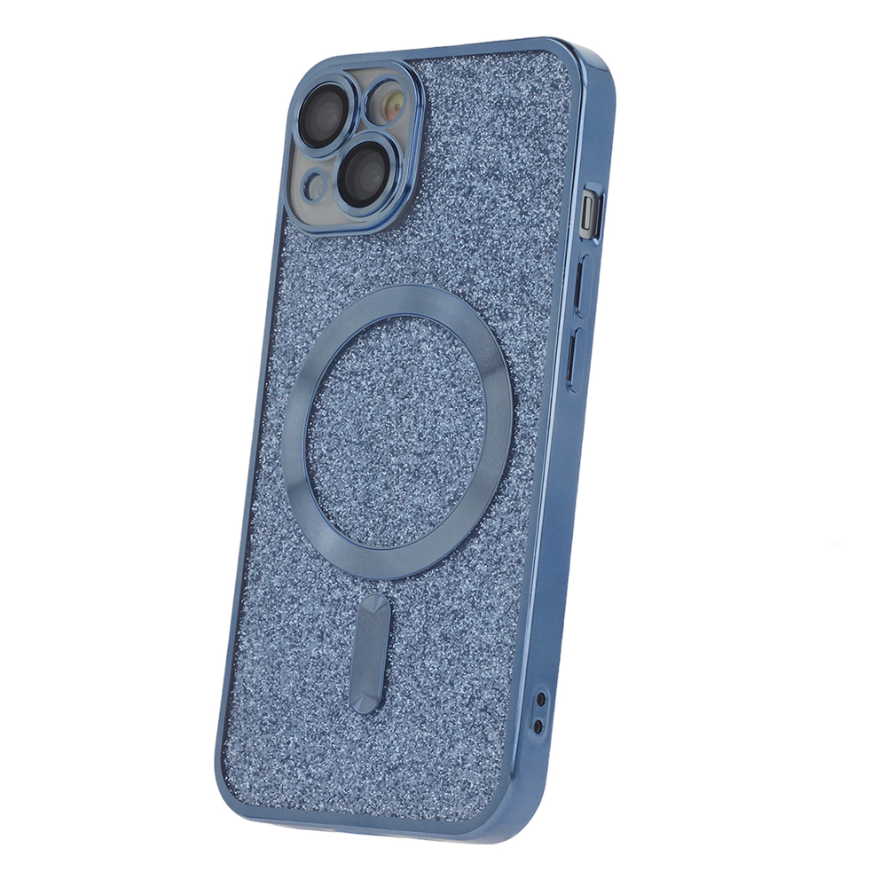 iPhone 13 PRO MAX blue Glitter Chrome Mag nugarėle