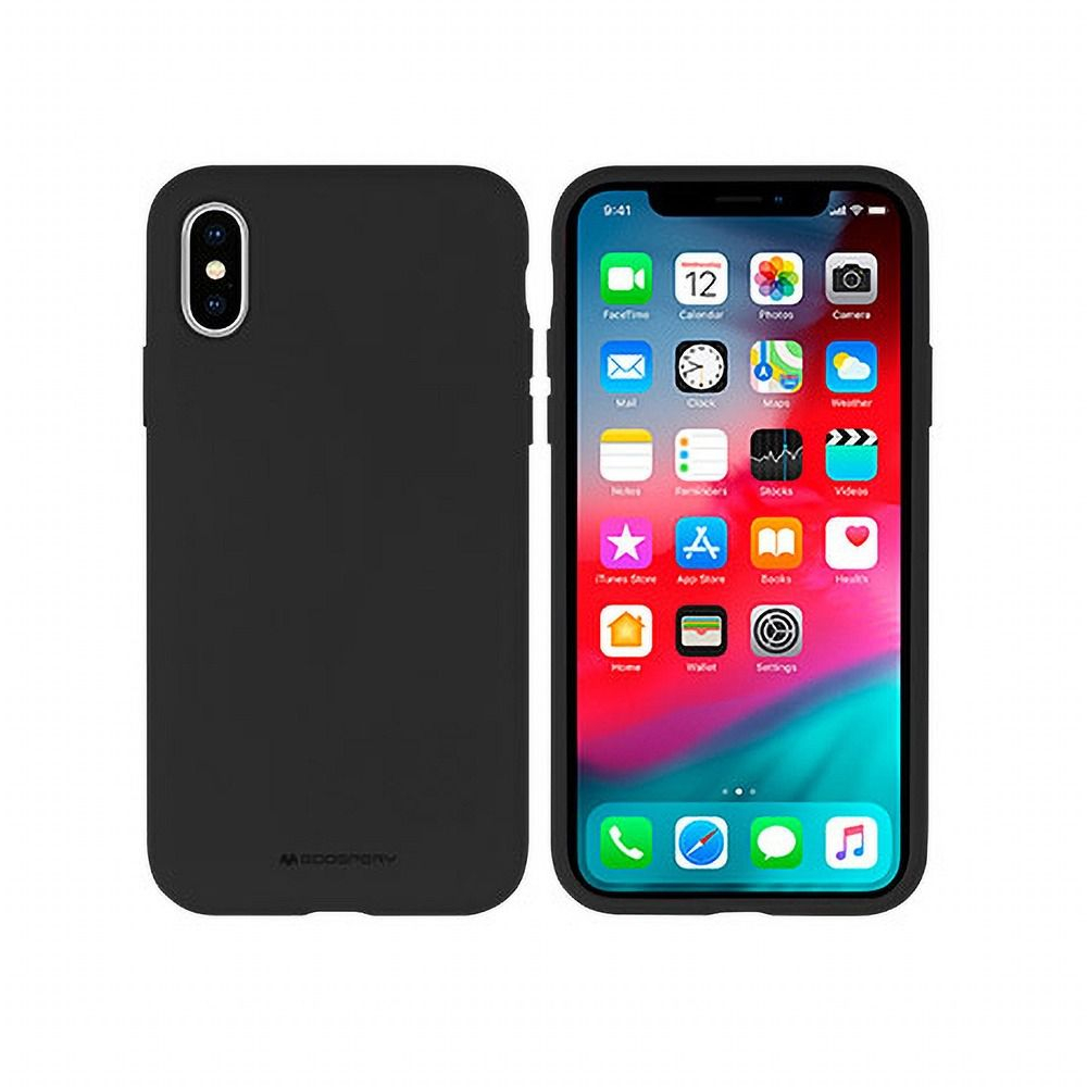 iPhone 13 PRO MAX black MERCURY SILICONE nugarėlė 1