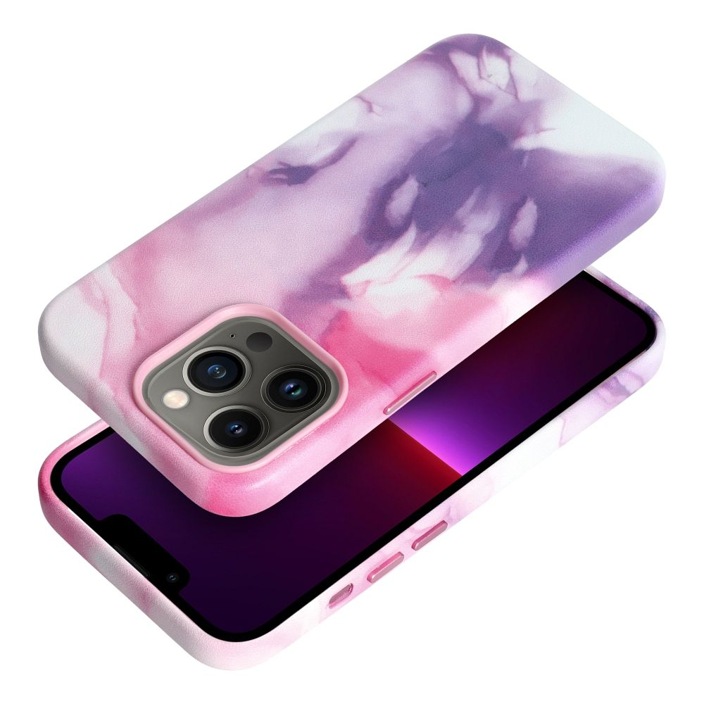 iPhone 13 PRO purple splash MagLeather nugarėlė 7
