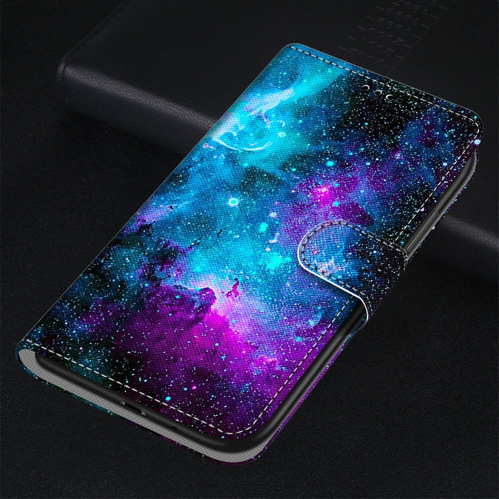 iPhone 13 Tracy fashion dėklas Purple Green Starry Sky 6