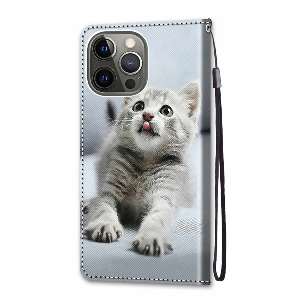 iPhone 13 PRO Tracy fashion dėklas Grey Cat 2