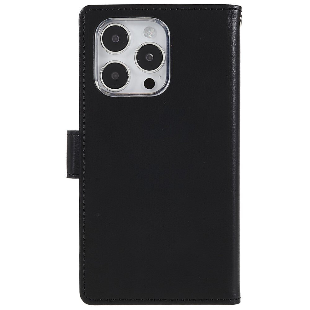 iPhone 14 PLUS juodas MERCURY RICH DIARY dėklas 3