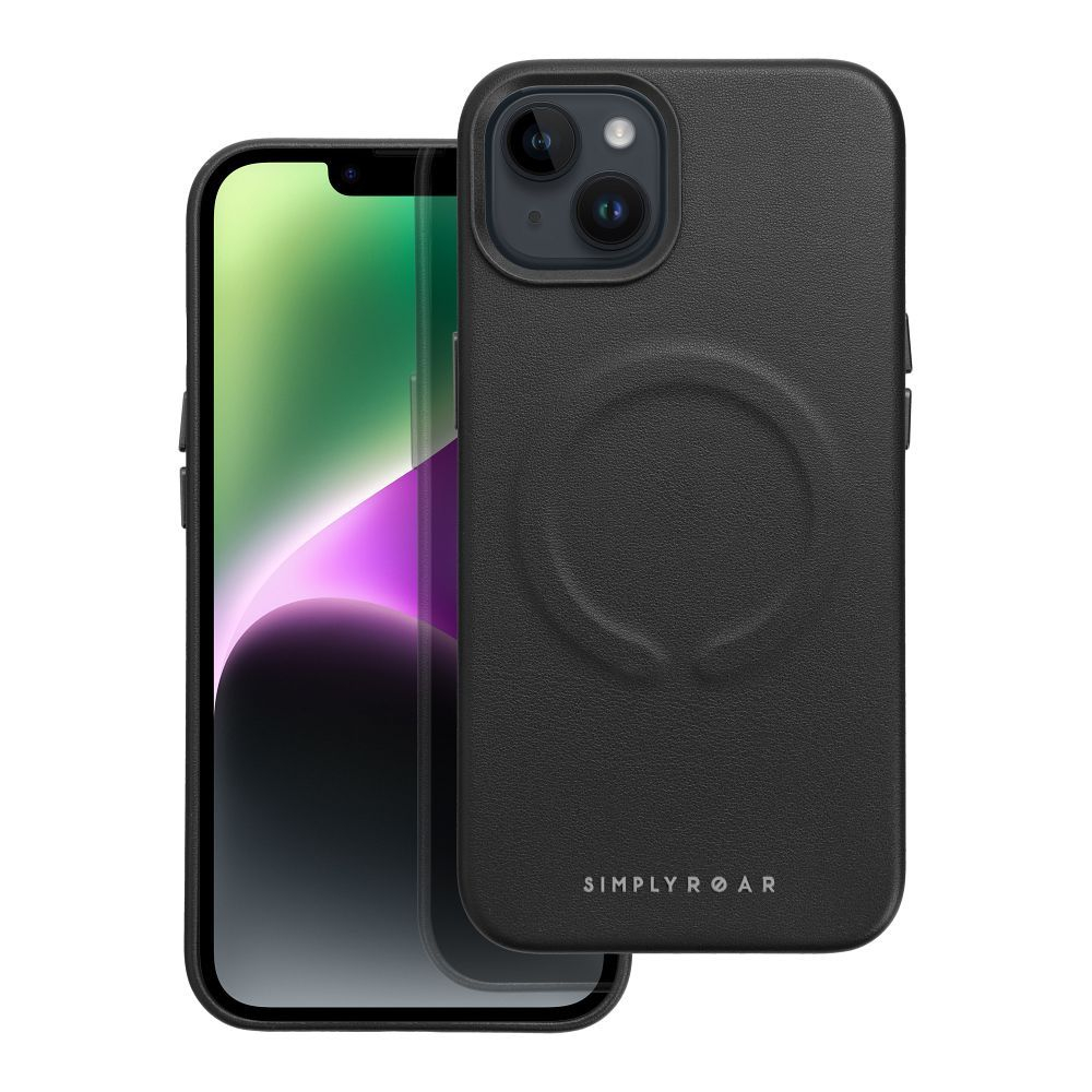 iPhone 14 PRO black ROAR LEATHER MAG nugarėlė 2