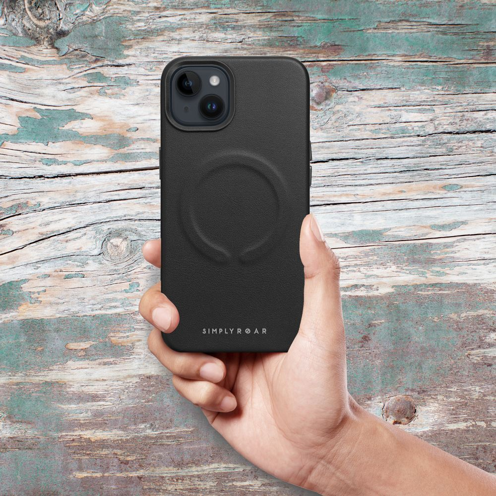 iPhone 14 PRO black ROAR LEATHER MAG nugarėlė 4