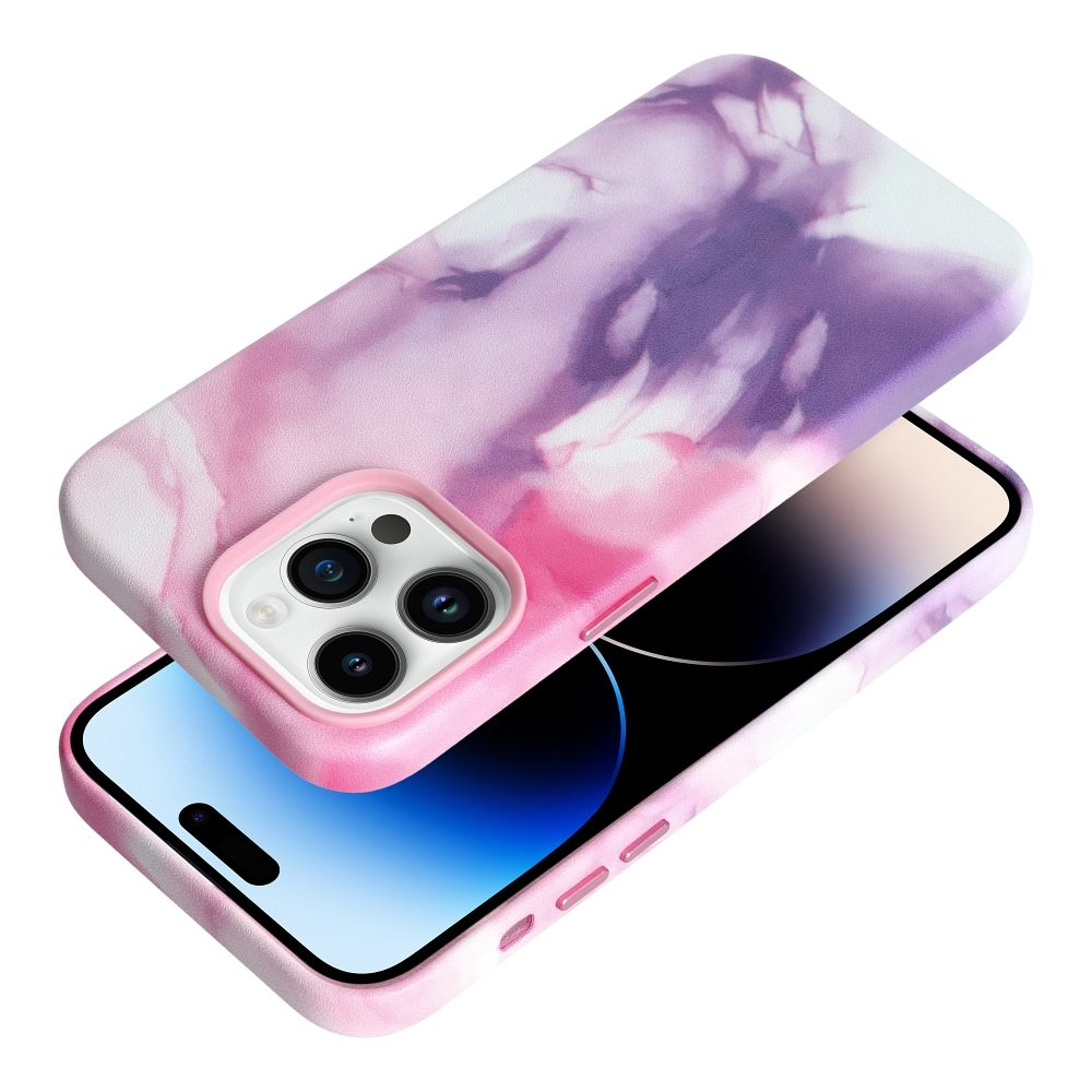 iPhone 14 PRO MAX purple splash MagLeather nugarėlė 1
