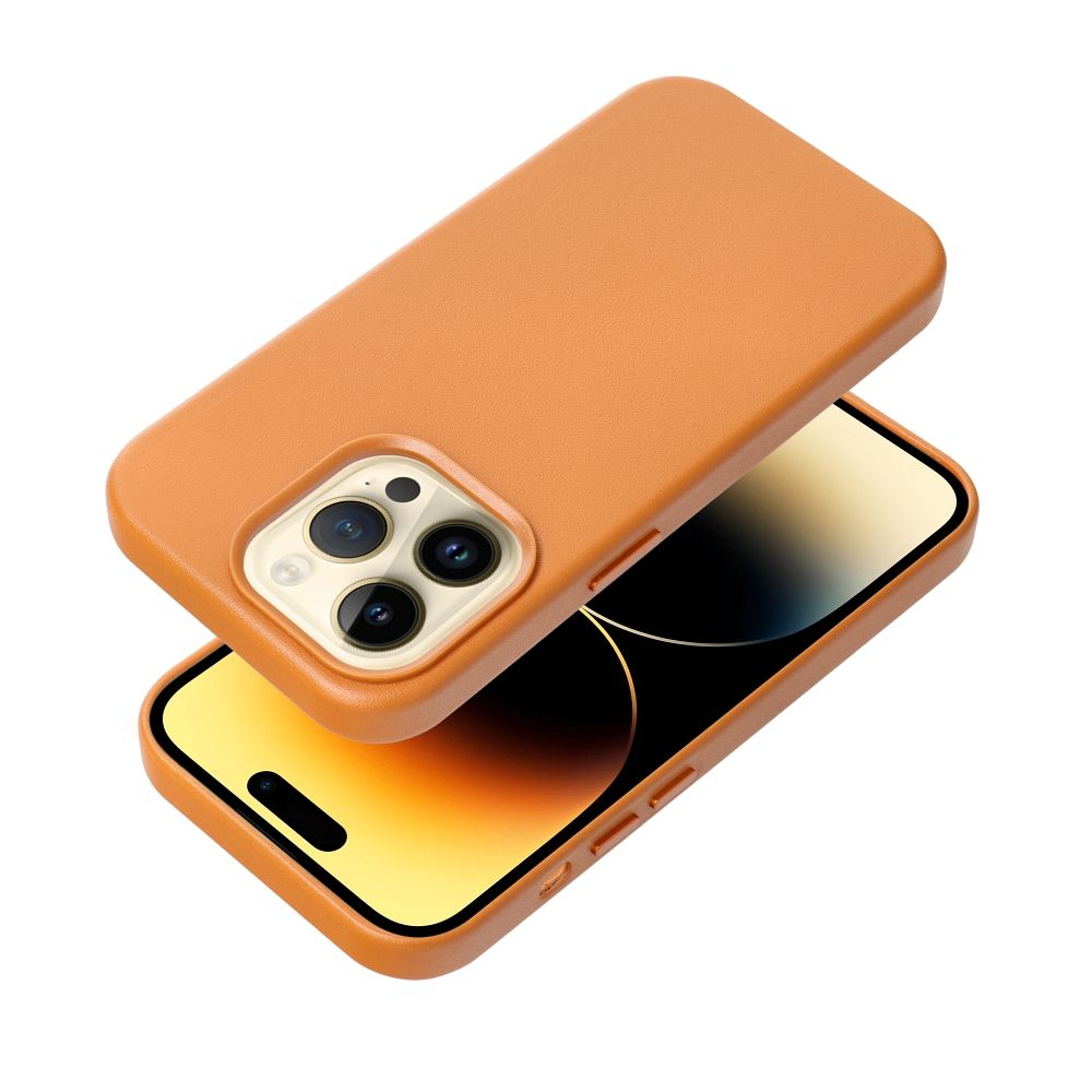 iPhone 14 PRO orange MagLeather nugarėlė 1