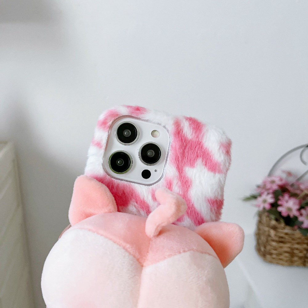 iPhone 14 PRO pink nugarėlė Fluffy Monkey 6