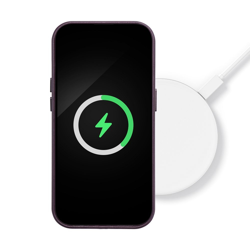 iPhone 14 purple MagLeather nugarėlė 7