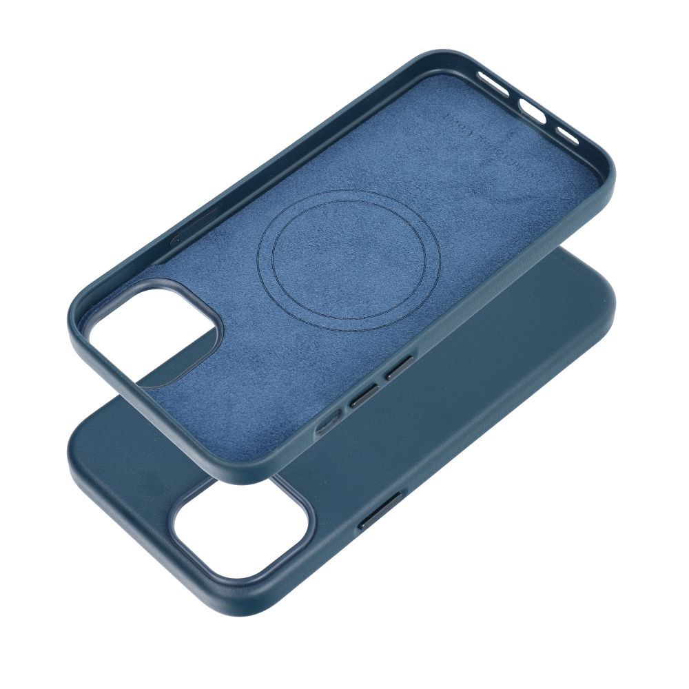 iPhone 15 PLUS indigo blue MagLeather MagSafe nugarėlė 11