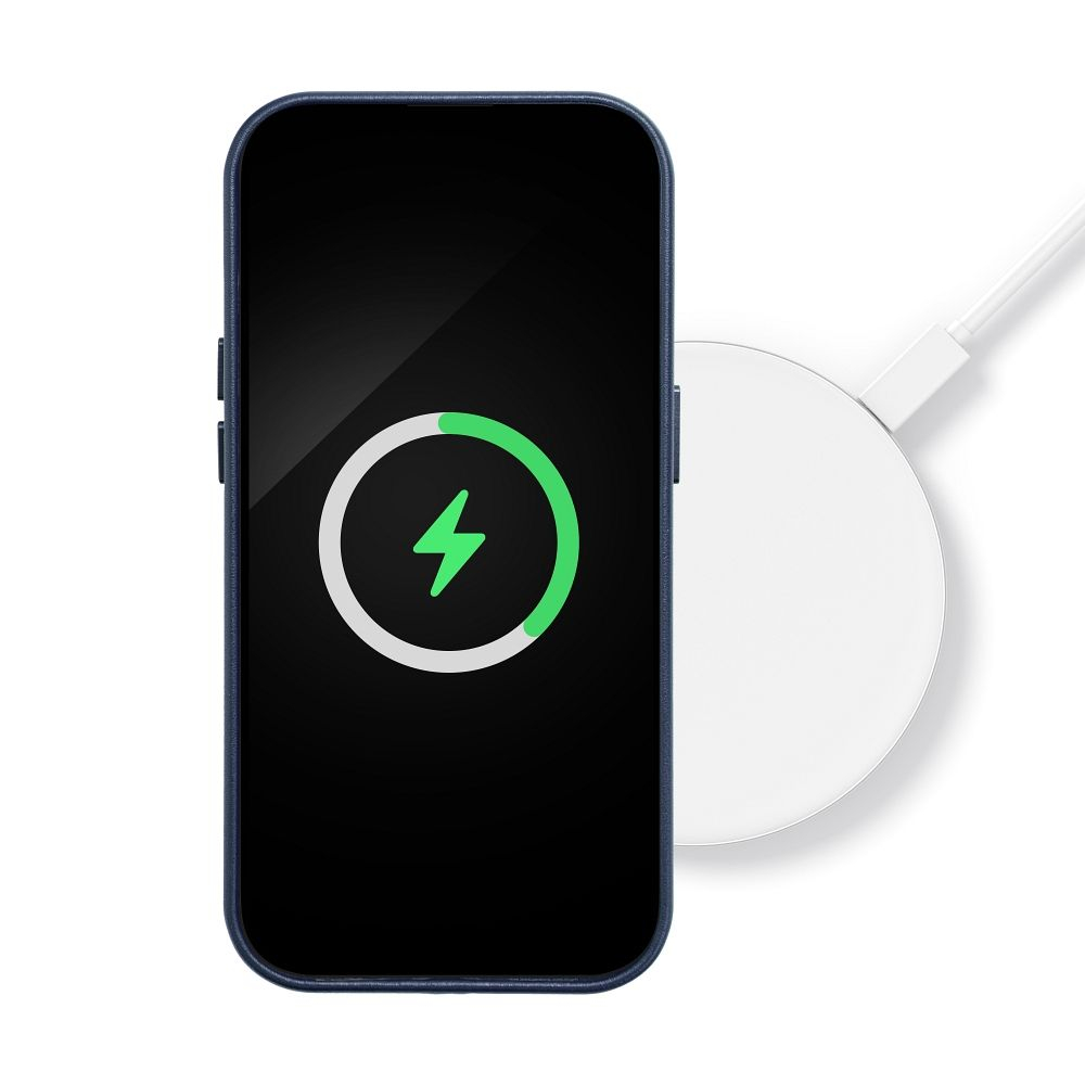 iPhone 15 PLUS indigo blue MagLeather MagSafe nugarėlė 4