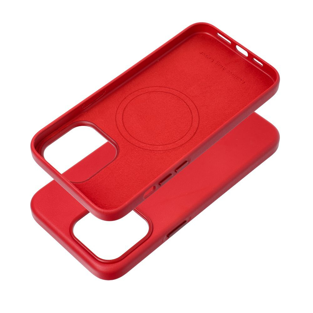 iPhone 15 PRO MAX red MagLeather MagSafe nugarėlė 2
