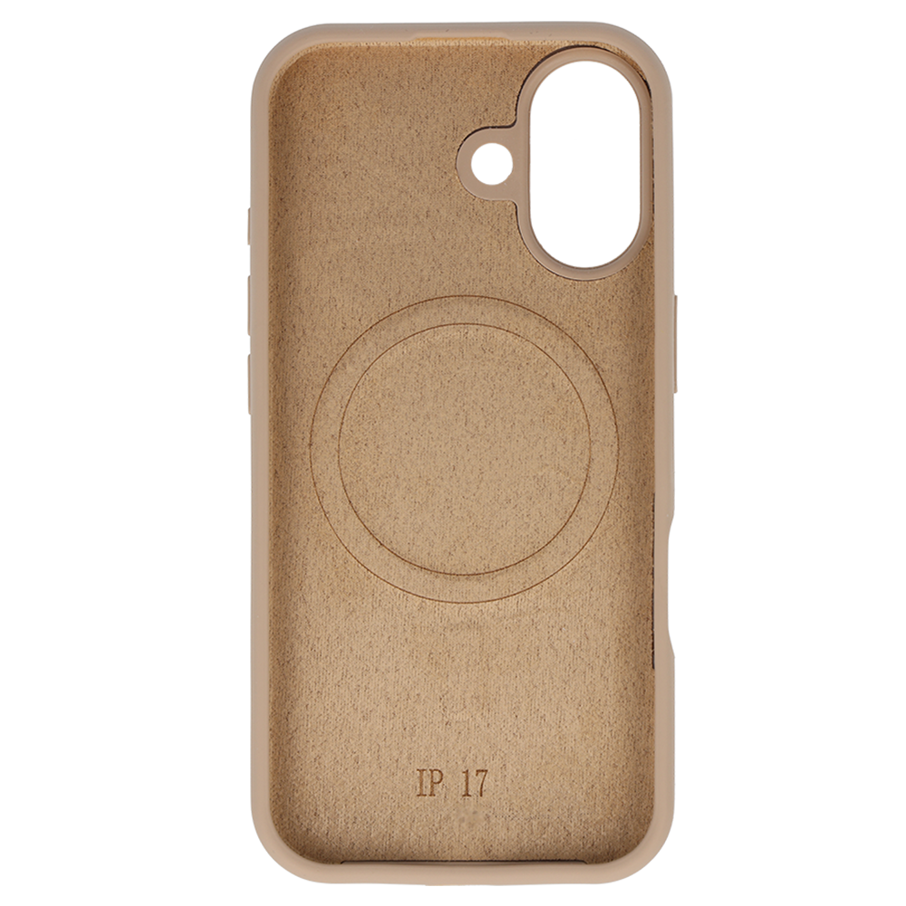 iPhone 17 beige SLIM SILICONE MagSafe nugarėlė 2
