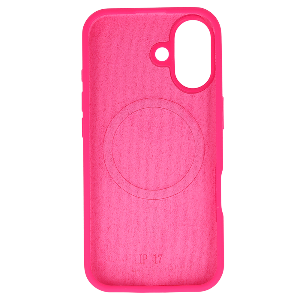 iPhone 17 pink SLIM SILICONE MagSafe nugarėlė 2