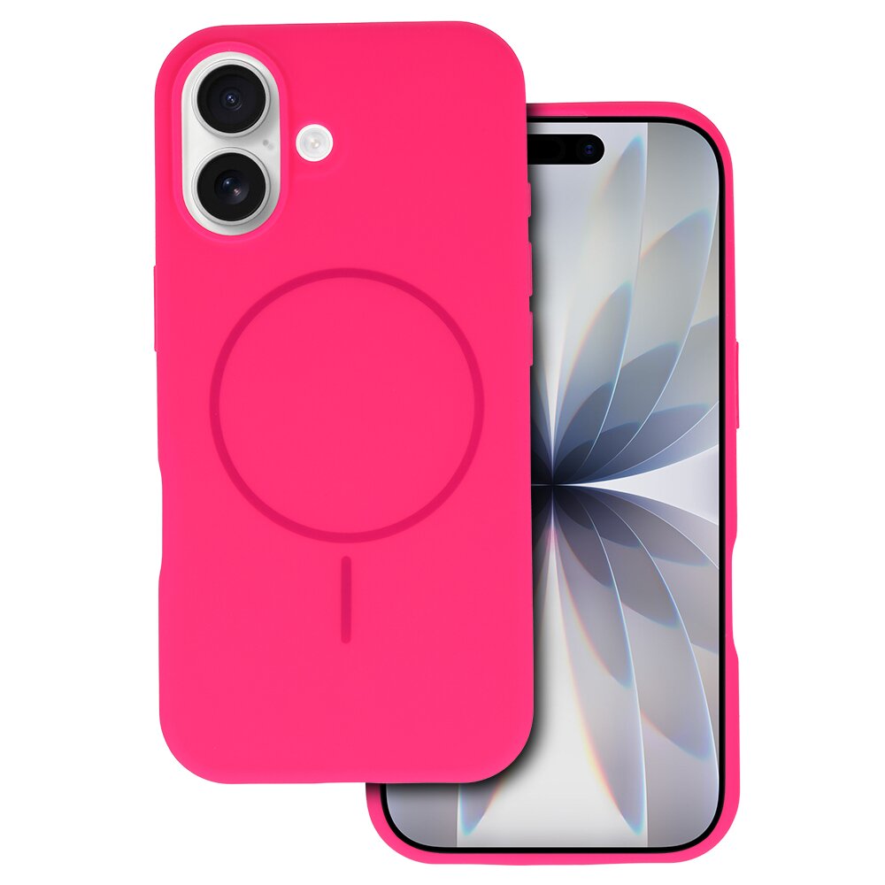 iPhone 17 pink SLIM SILICONE MagSafe nugarėlė