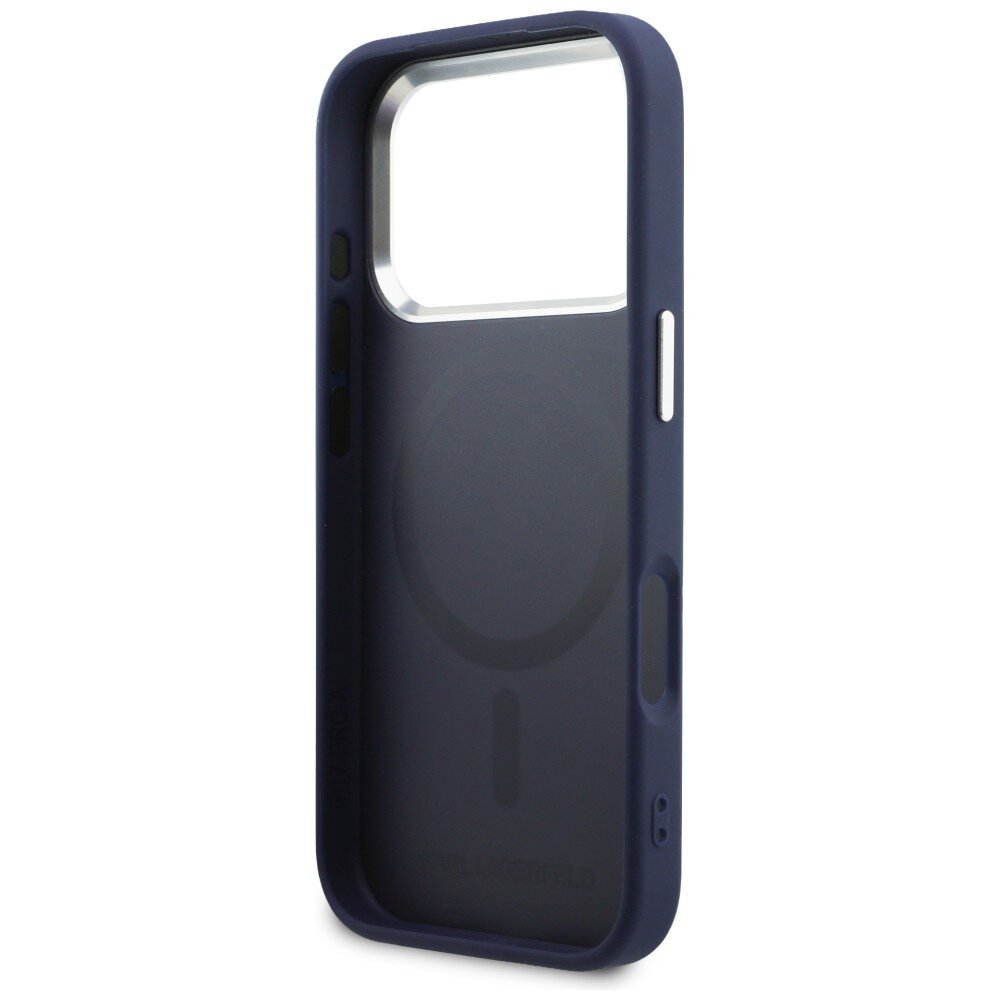 iPhone 17 PRO blue MagSafe PU Karl RSG Logo KARL LAGERFELD nugarėlė 6