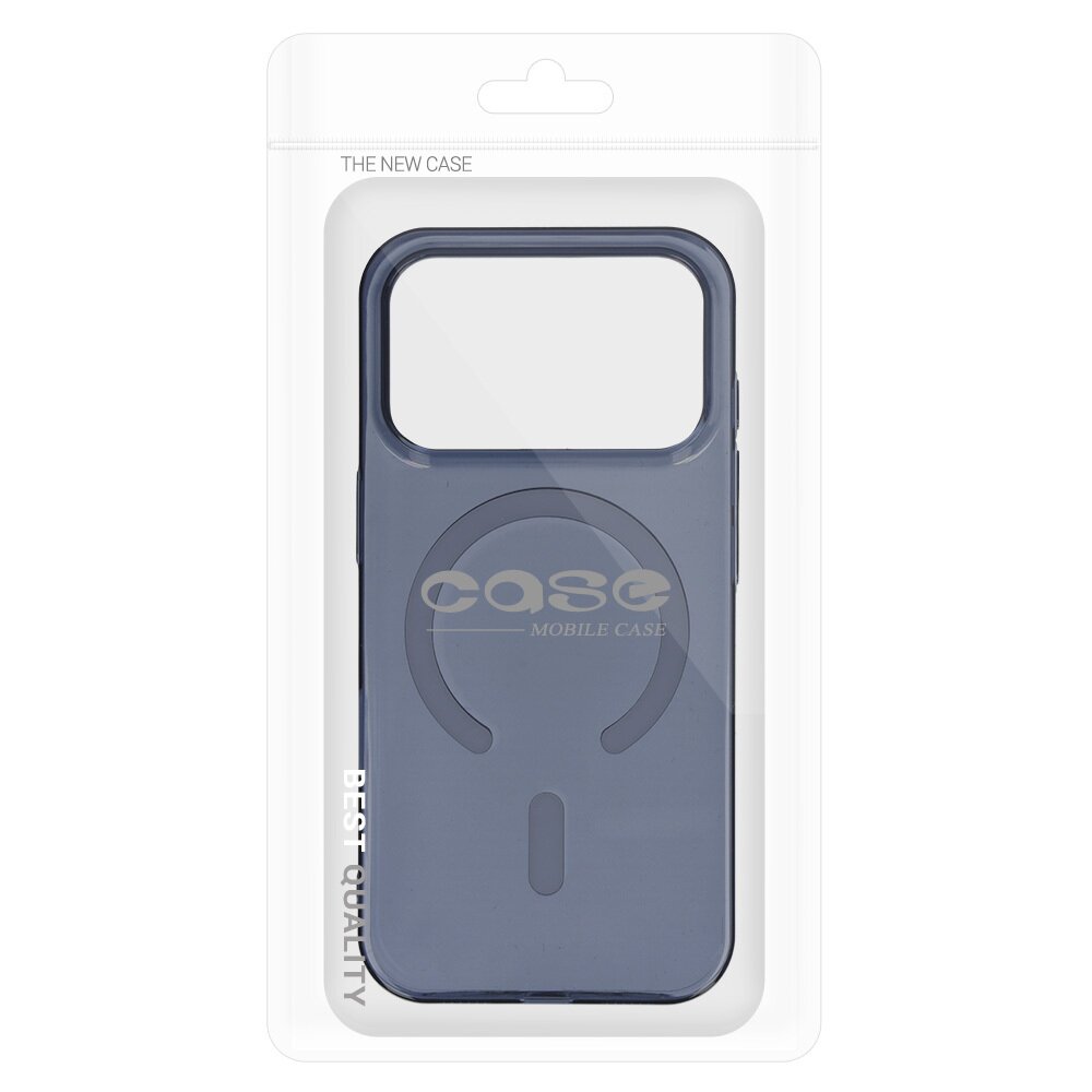 iPhone 17 PRO blue SLIM CLEAR MAG nugarėlė 5