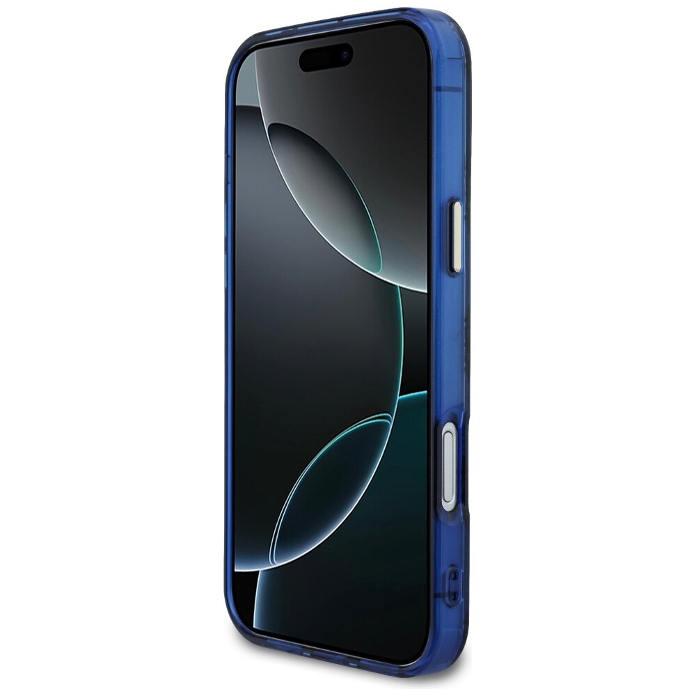 iPhone 17 PRO MAX blue MagSafe IML Peony Dot GUESS nugarėlė 4