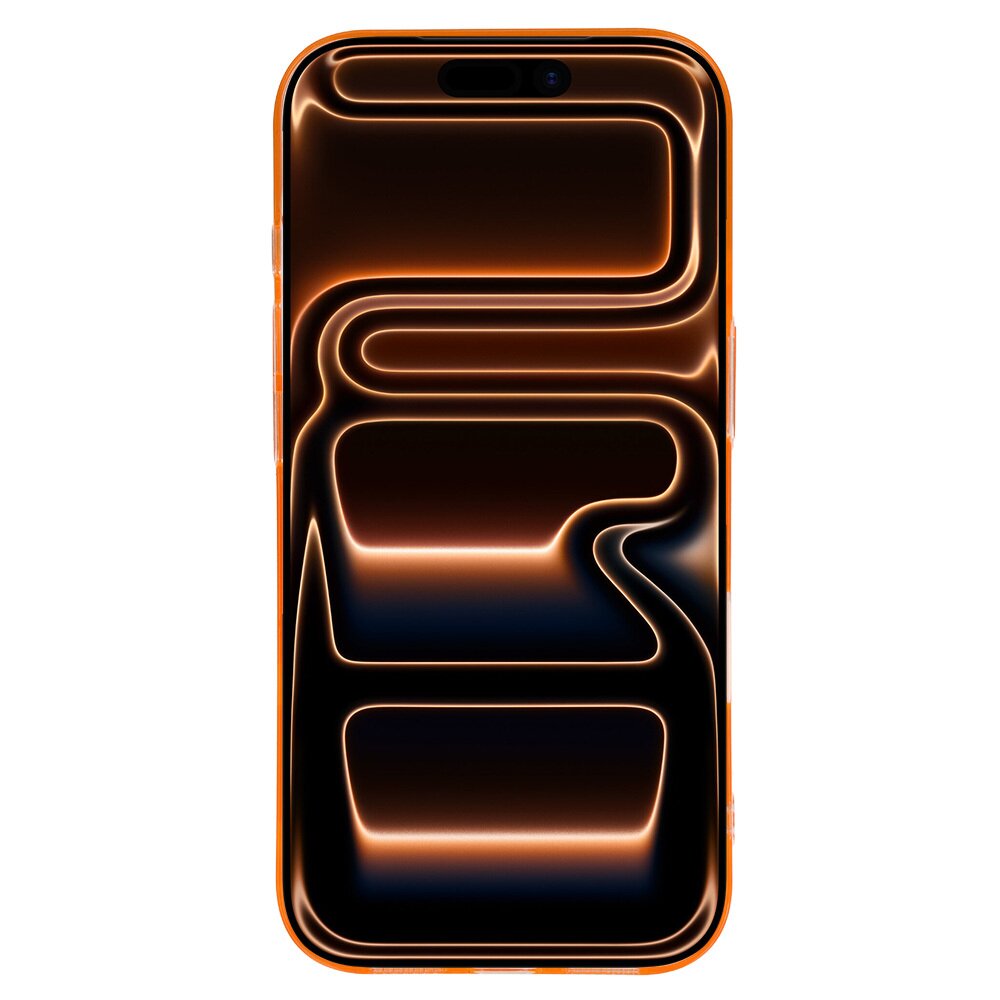 iPhone 17 PRO orange SLIM CLEAR MAG nugarėlė 1